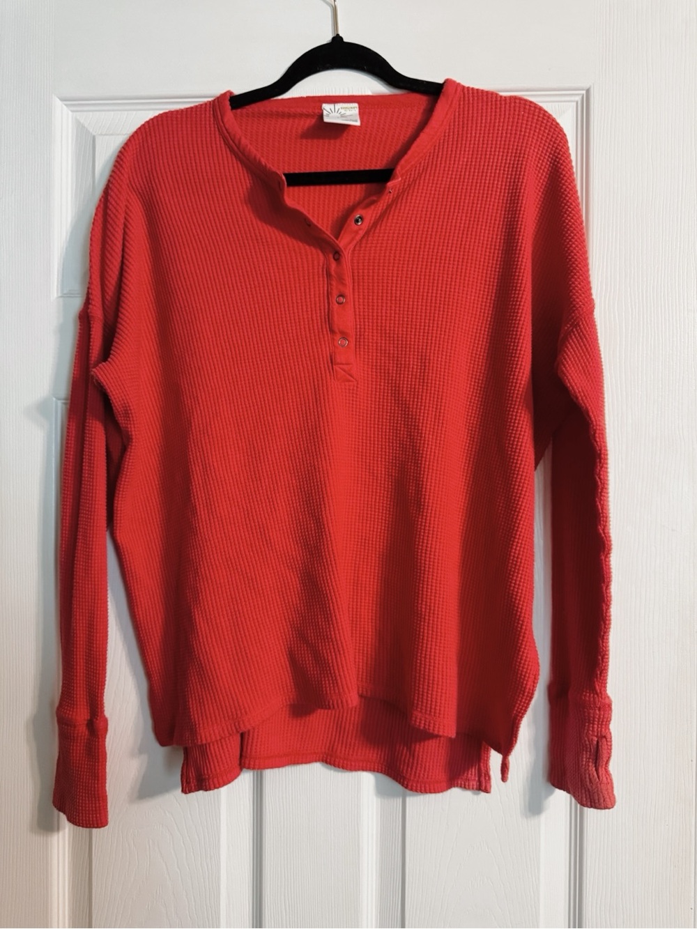 Aerie Offline Oversized Waffle Knit Long Sleeve Henly